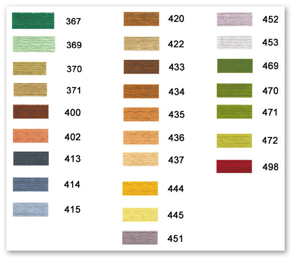 DMC Mouline Cotton Stranded Thread - 150 to 498, B5200, Ecru
