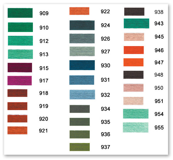 DMC Mouline Cotton Stranded Thread - 818 to 955