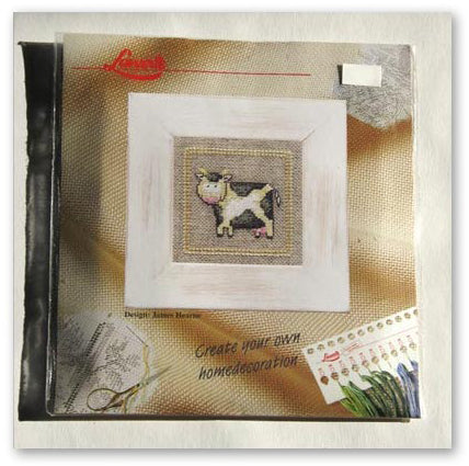 Cross Stitch Kit - Cow 6.5x6.5cm