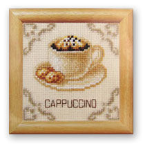 Cross Stitch Kit - Cappuccino 8x8cm