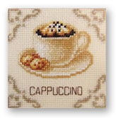 Cross Stitch Kit - Cappuccino 8x8cm