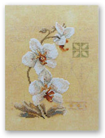 Cross Stitch Kit - Orchid 17x23cm